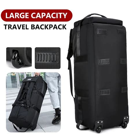 Foldable Traveling Wheeled Bags Unisex Universal Travel Bag With Wheel Large Capacity Luggage