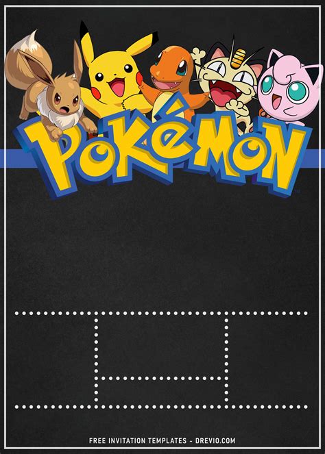 11 Pokemon Birthday Party Invitation Templates Download Hundreds