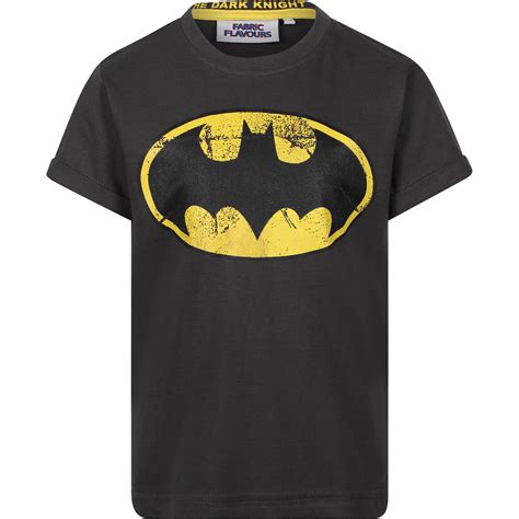 Fabric Flavours Batman Logo T Shirt In Grey Bambinifashioncom