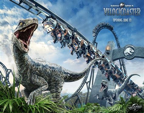 Atração Jurassic World Velocicoaster No Parque Universal´s Islands Of Advventure Indo Pra Orlando