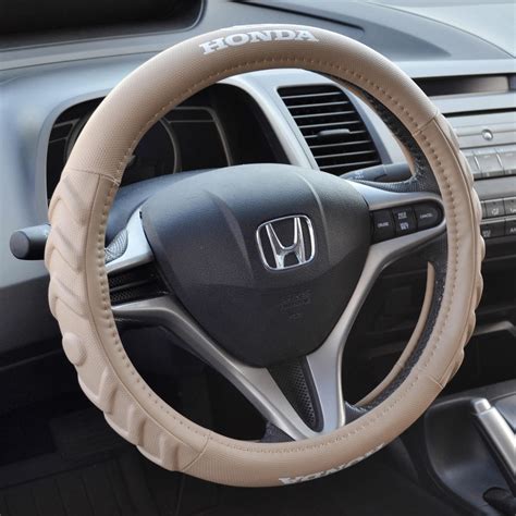 Honda Steering Wheel Cover 145 155 Beige Odorless Synthetic Leather