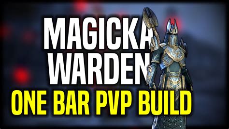 Eso One Bar Pvp Magicka Warden Build Deltias Gaming