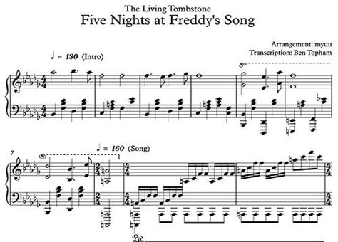 I Finally Found The Fnaf Music Sheet Five Nights At Freddys