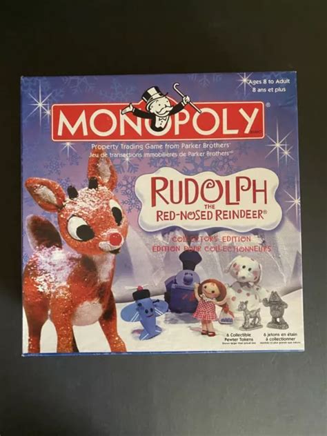 hasbro monopoly rudolph the red nosed reindeer 2006 collector s edition game 19 99 picclick