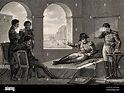 Napoleons letzte Tage auf St. Helena, 1821 Stockfotografie - Alamy