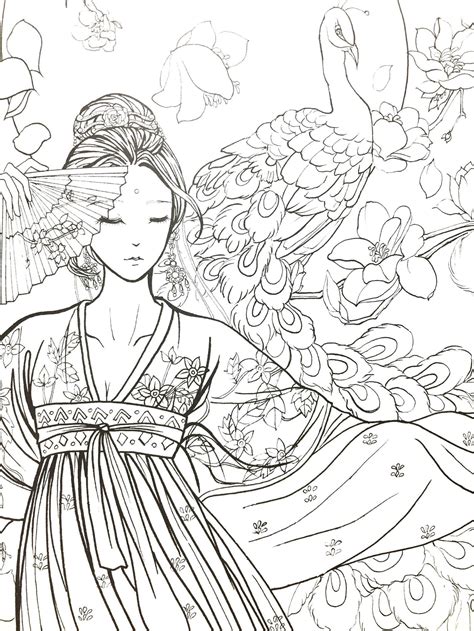 2,000+ vectors, stock photos & psd files. Flower rhyme vol2 chinese coloring book for adult | Etsy ...