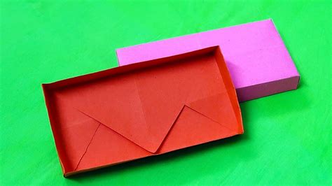 Origami Box Rectangular Paper Box Easy Tutorial Youtube