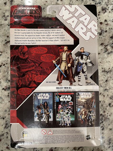 Obi Wan Kenobi And Arc Trooper Comic Packs Star Wars 30th Anniversary Moc