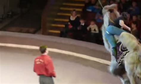 Woman Rips Her Pants In Front Of Live Audience Whilst Riding Camel At The Circus