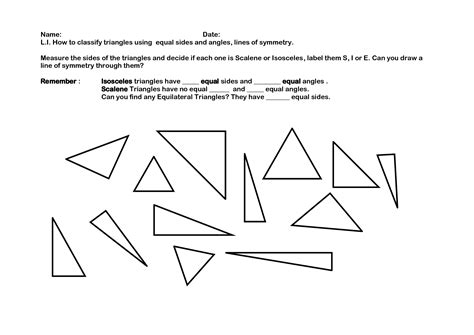 13 Best Images of Types Of Triangles Worksheet - Identifying Triangles