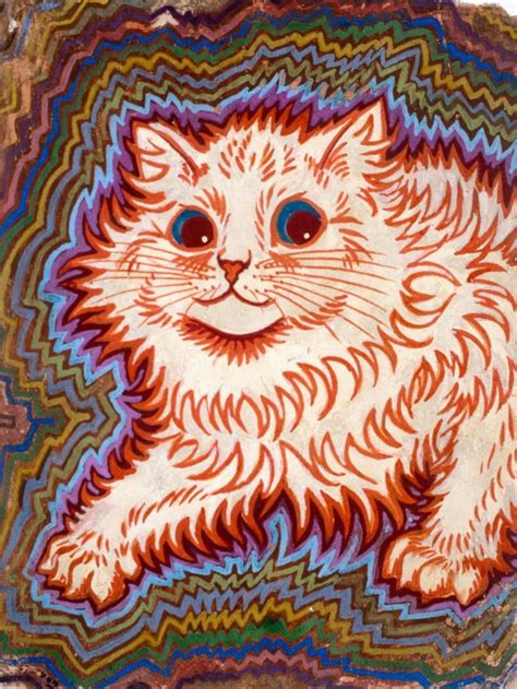 Kaleidoscope Cats Iii Print Wall Art By Louis Wain Cat