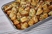 Garlic Parmesan Roasted Russet Potatoes - Farmer’s Promise