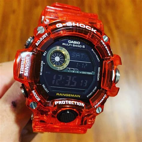 Custom Super Clear Murakami Red G Shock Rangeman G Shock Watches G Shock Watches For Men