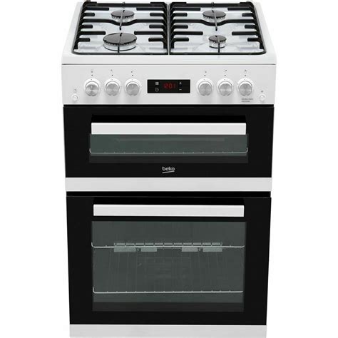 Beko Kdg653w 60cm Double Oven Gas Cooker White