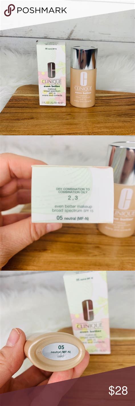 Find your best foundation match with formulas that offer up to 56 shades. CLINIQUE Even Better Makeup Broad Spectrum Neutral NWT ...