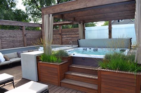 The Great Outdoors Top 10 Backyard Design Ideas Hot Tub Backyard
