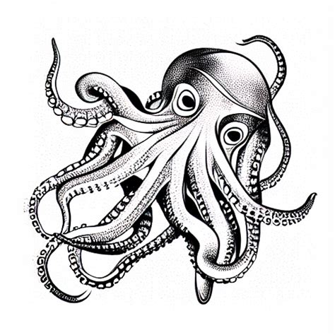 Tribal Octopus Tattoo Idea Blackink