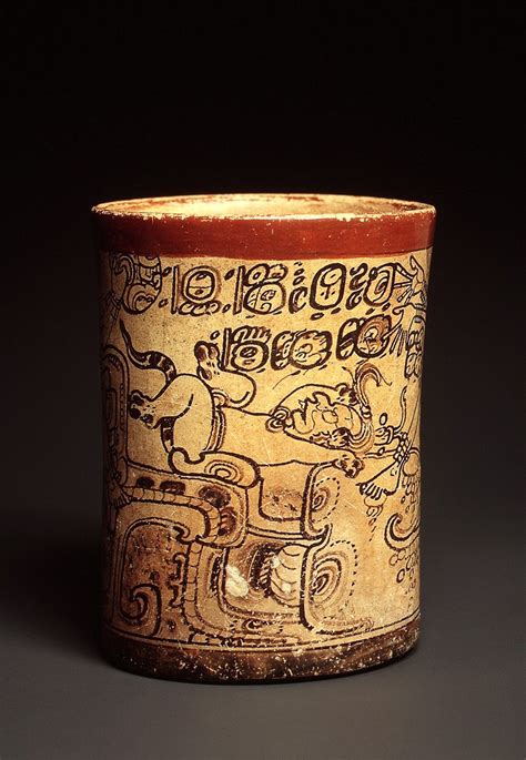 Vessel Mythological Scene 7th8th Century Guatemala Mesoamerica