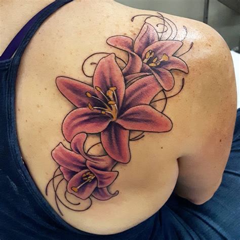 80 Lily Flower Tattoo Designs And Meaning Tenderness And Luck 2018