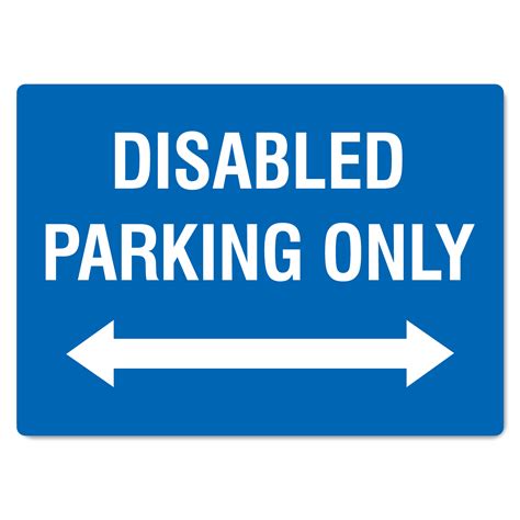 Disabled Parking Only Sign The Signmaker