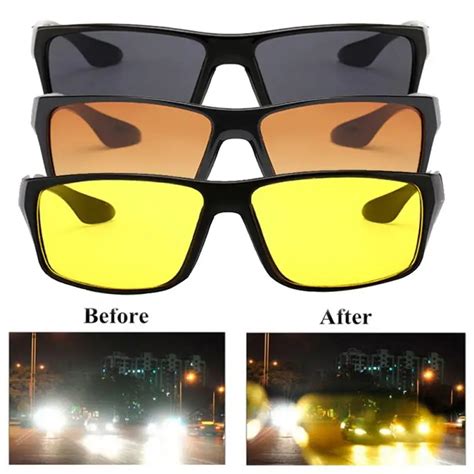 anti glare night vision driver goggles night driving enhanced light glasses ebay