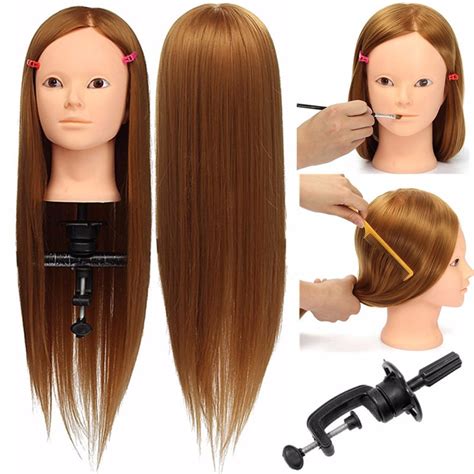 Makeup Practice Training Head With 30 Real Hair Mannequin Head Salon