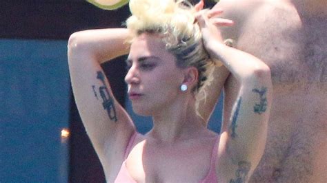 Lady Gaga Shows Off Tiny Pink Swimsuit In Mexico Amid Taylor Kinney Breakup Entertainment Tonight