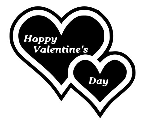 Valentines Day Clipart Black And White