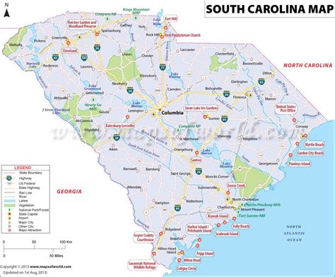 South Carolina Sc Map South Carolina Map Carolina