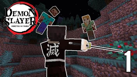 BECOMING A DEMON SLAYER IN MINECRAFT Demon Slayer Minecraft Mod 1