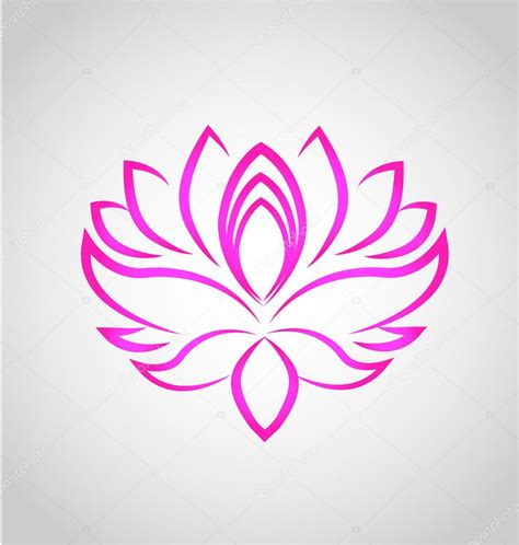 Lotus flor logo vector vector gráfico vectorial Glopphy imagen