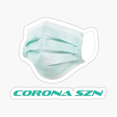 Corona Szn Mask Sticker For Sale By Zwixel Redbubble