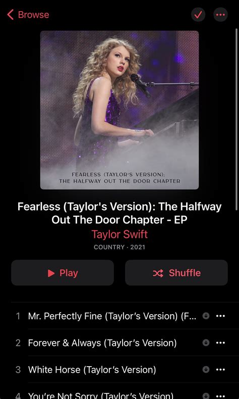 Fearless Taylors Version The Halfway Out The Door Chapter Is Now
