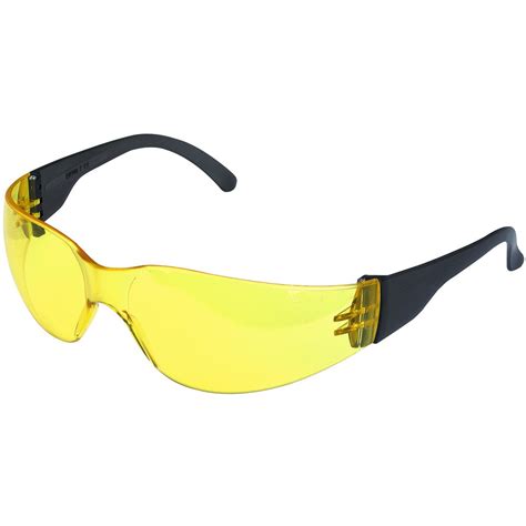 Tinted Yellow Lens Safety Glasses
