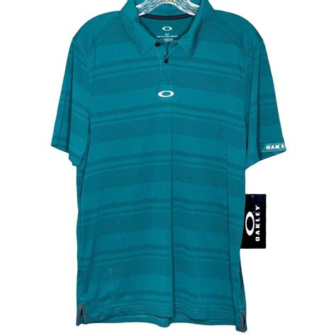 Oakley Mens Aero Stripe Jacquard Golf Polo Shirt Size Small Ebay