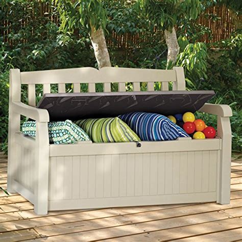 Keter 60 Gallon All Weather Outdoor Patio Storage Bench Patiosetone