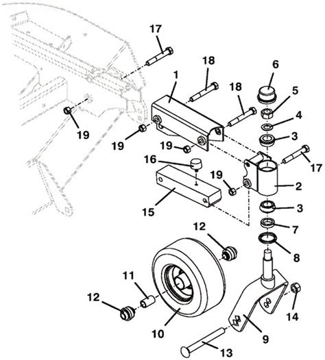 2000 Grasshopper 9861 Lift Arm Assembly Parts Diagram