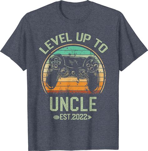 Promoted To Uncle Gamer Leveling Up To Uncle 2022 T Shirt