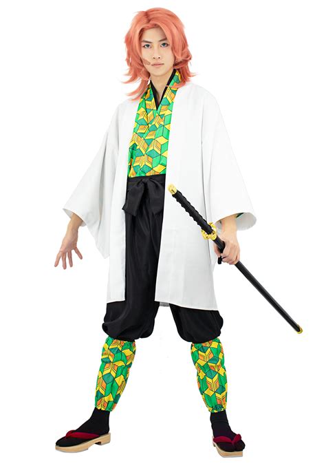 Demon Slayer Kimetsu No Yaiba Sabito Cosplay Costume Dazcos Com