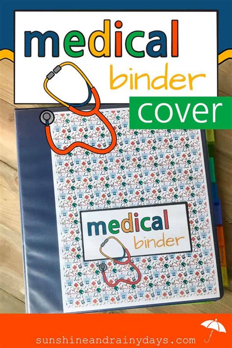 Medical Binder Cover And Spine Medical Binder Printables Medical