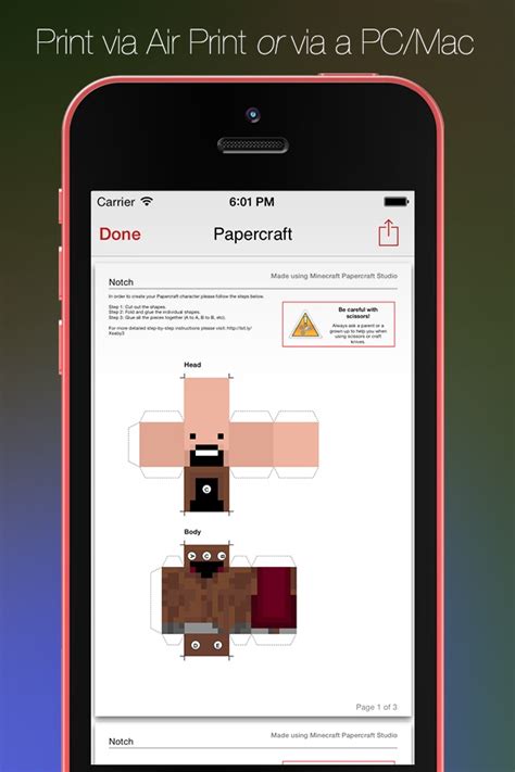Minecraft Papercraft Studio At App Store Downloads And Cost Estimates