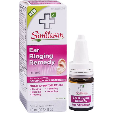 Similasan Ear Ringing Remedy Ear Drops 033 Ounce Bottle