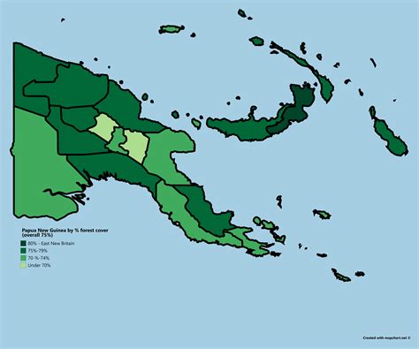 Papua New Guinea By Forest Cover