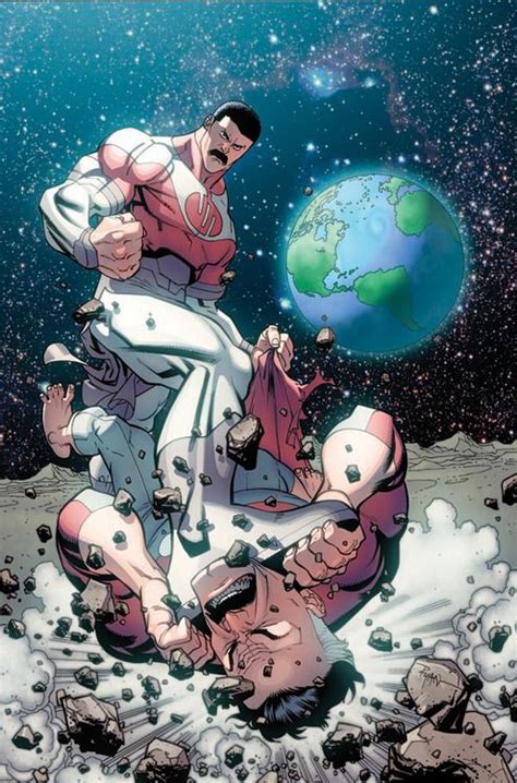 Thragg Vs Omni Man By Ryan Ottley Invincible Comic Superhero Art Comic Art