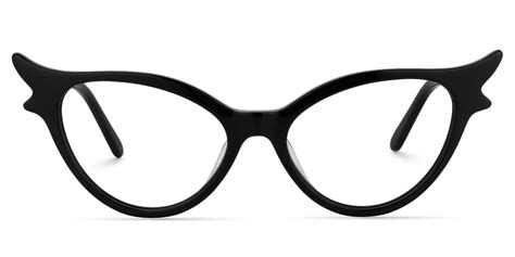 theresa black cat eye glasses vooglam