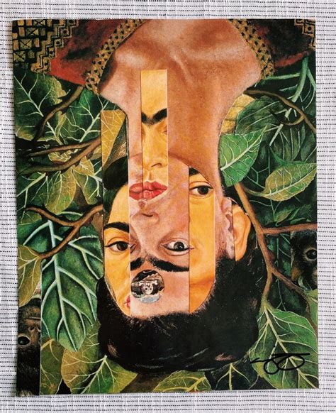 Frida Kahlo Collage Art Etsy