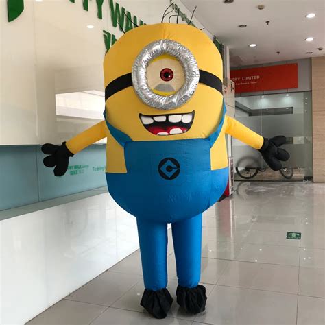 2018 minion inflatable cosplay party halloween christmas costume adult minion costume mascot for