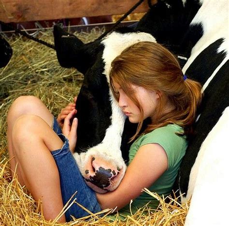 Cow And Girl Animals Animals Beautiful Animals Friends