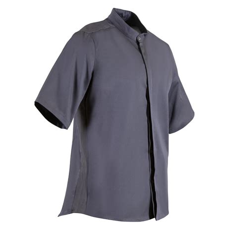Southside Band Collar Chefs Jacket Charcoal Pbb712 Buy Online At