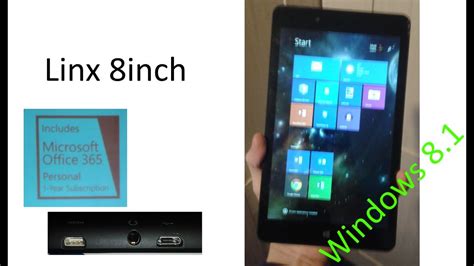 Unboxing And Review Of Linx 8 Inch Windows Tablet Youtube